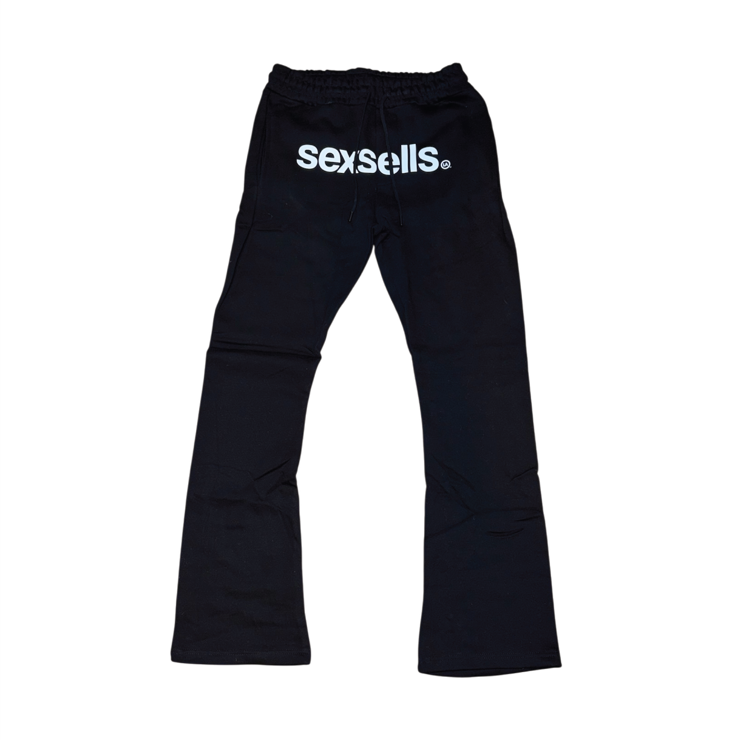 BLACK CLASSIC FLARE SWEATPANTS