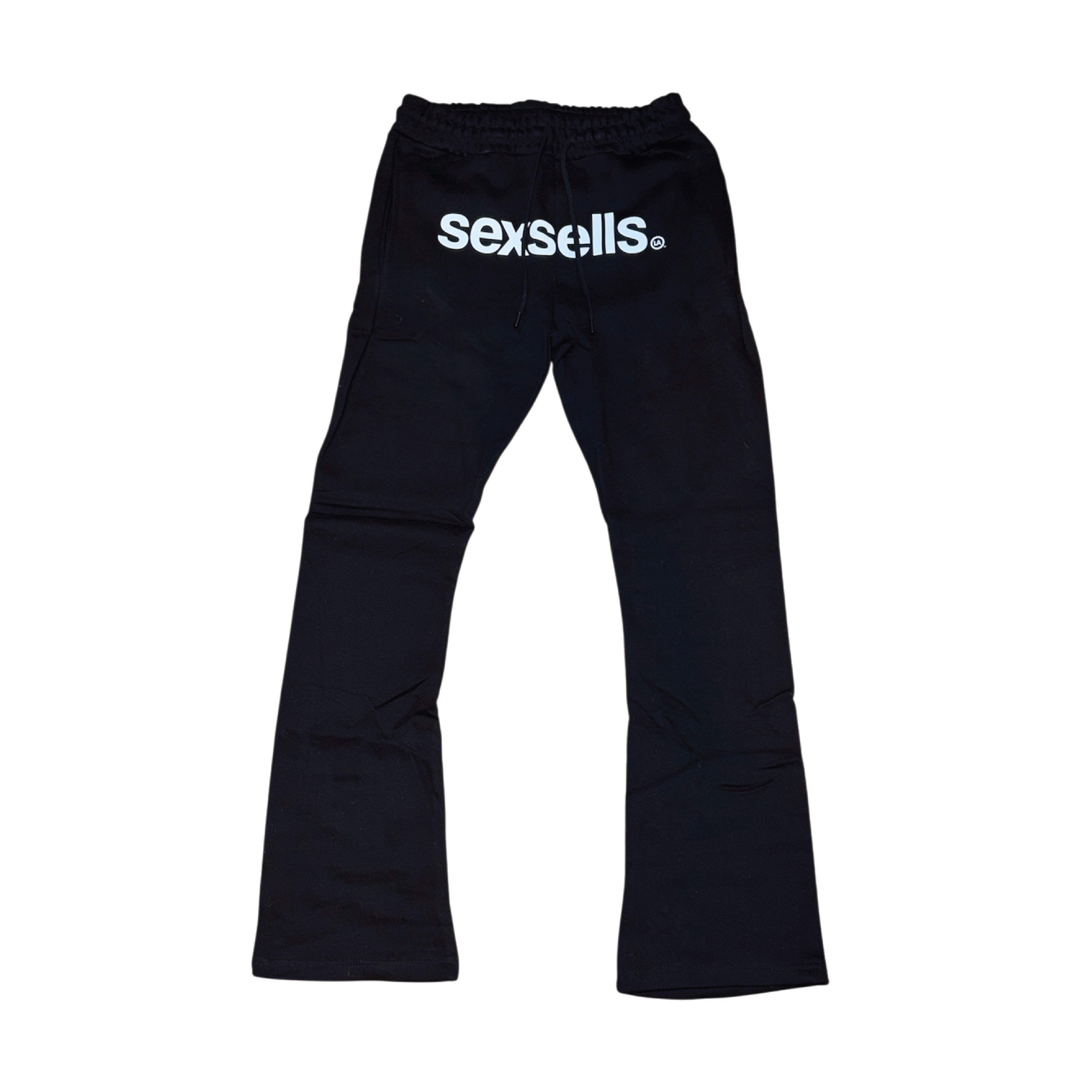 BLACK CLASSIC FLARE SWEATPANTS